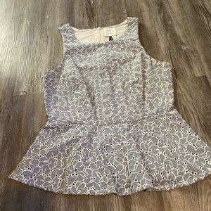 Anthropologie Peplum Tank Top Size 0